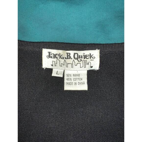 VNTG Jack B. Quick Black Embellished Scoop Neck Collar - L - Picture 6 of 6